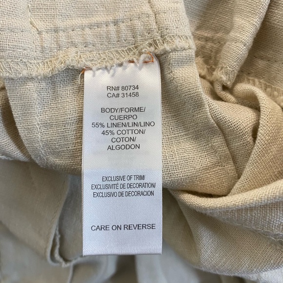 BCBGeneration NWT stone tie waist maxi linen pants - Picture 8 of 8